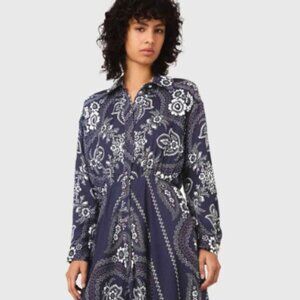 Maje bandana print maxi dress size 2 nwot